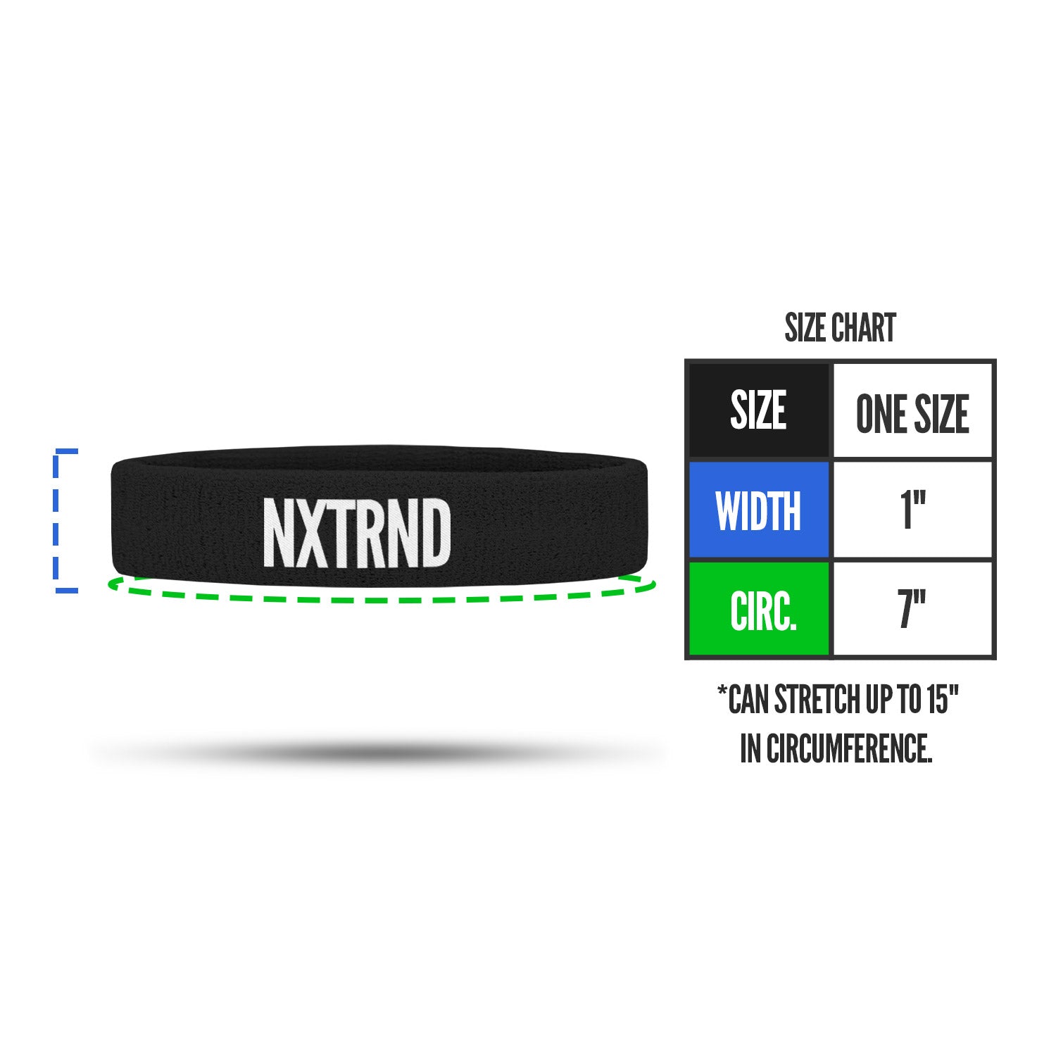 Arm Bands Black (1 Pair)