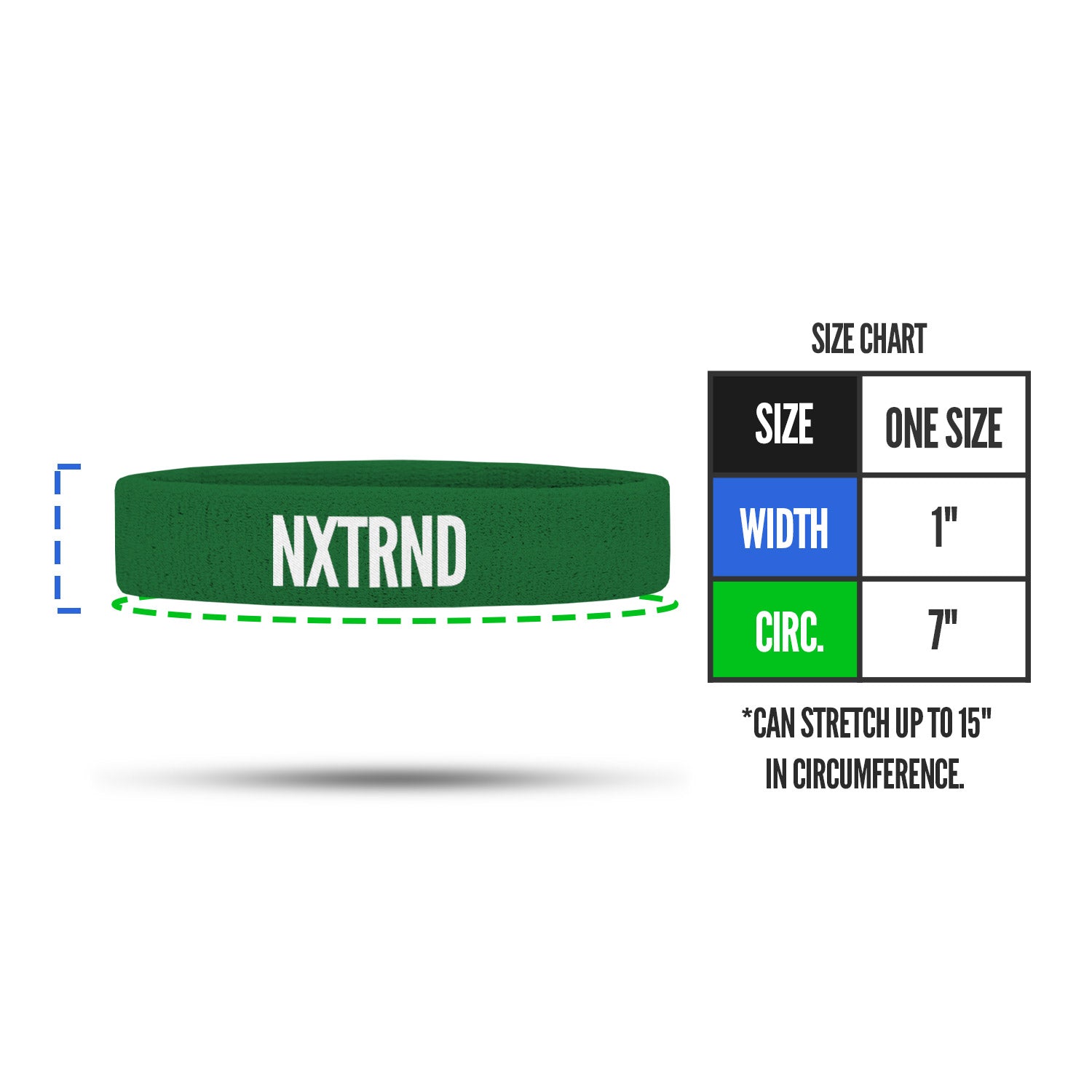 Arm Bands Dark Green (1 Pair)