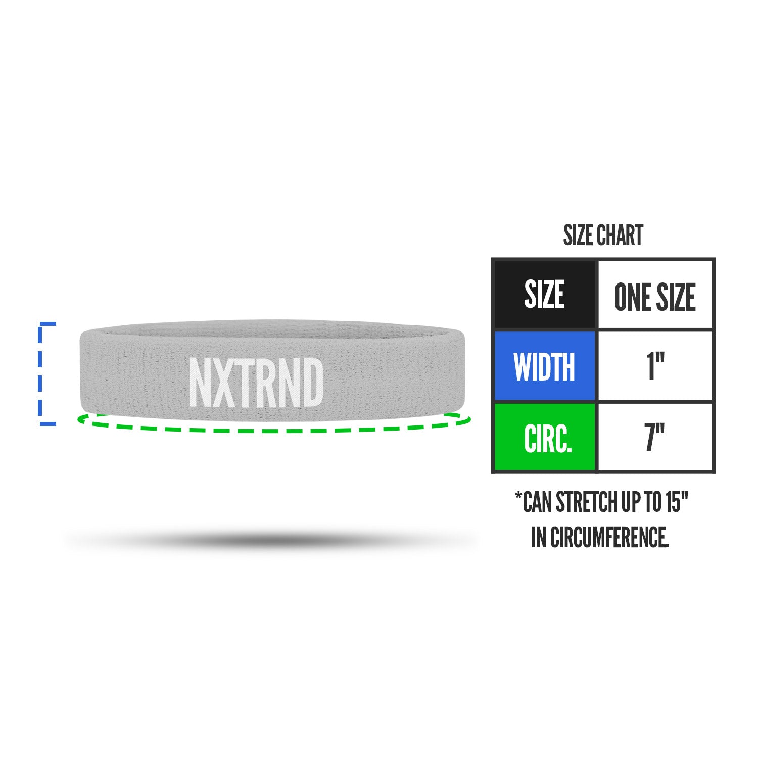 Arm Bands Grey (1 Pair)