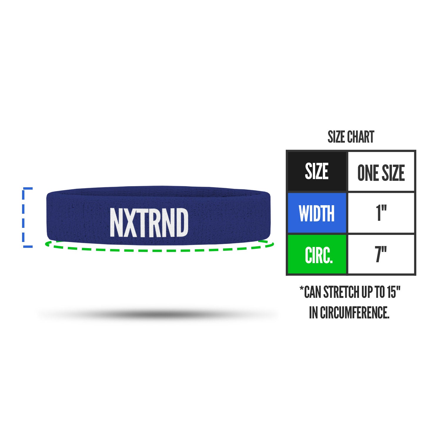 Arm Bands Navy Blue (1 Pair)