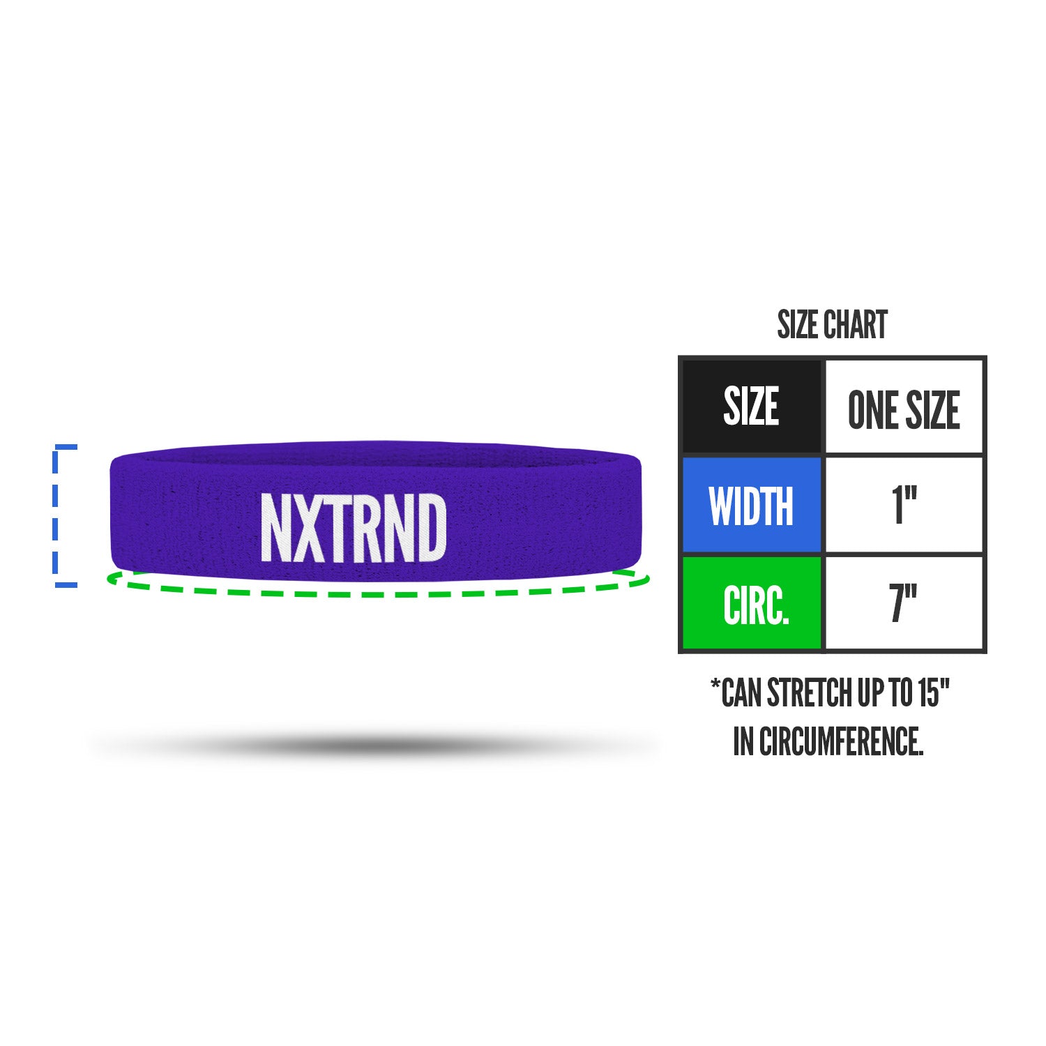 Arm Bands Purple (1 Pair)