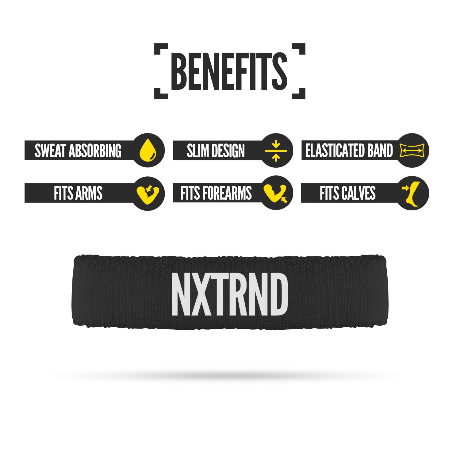 Arm Bands Black (1 Pair)