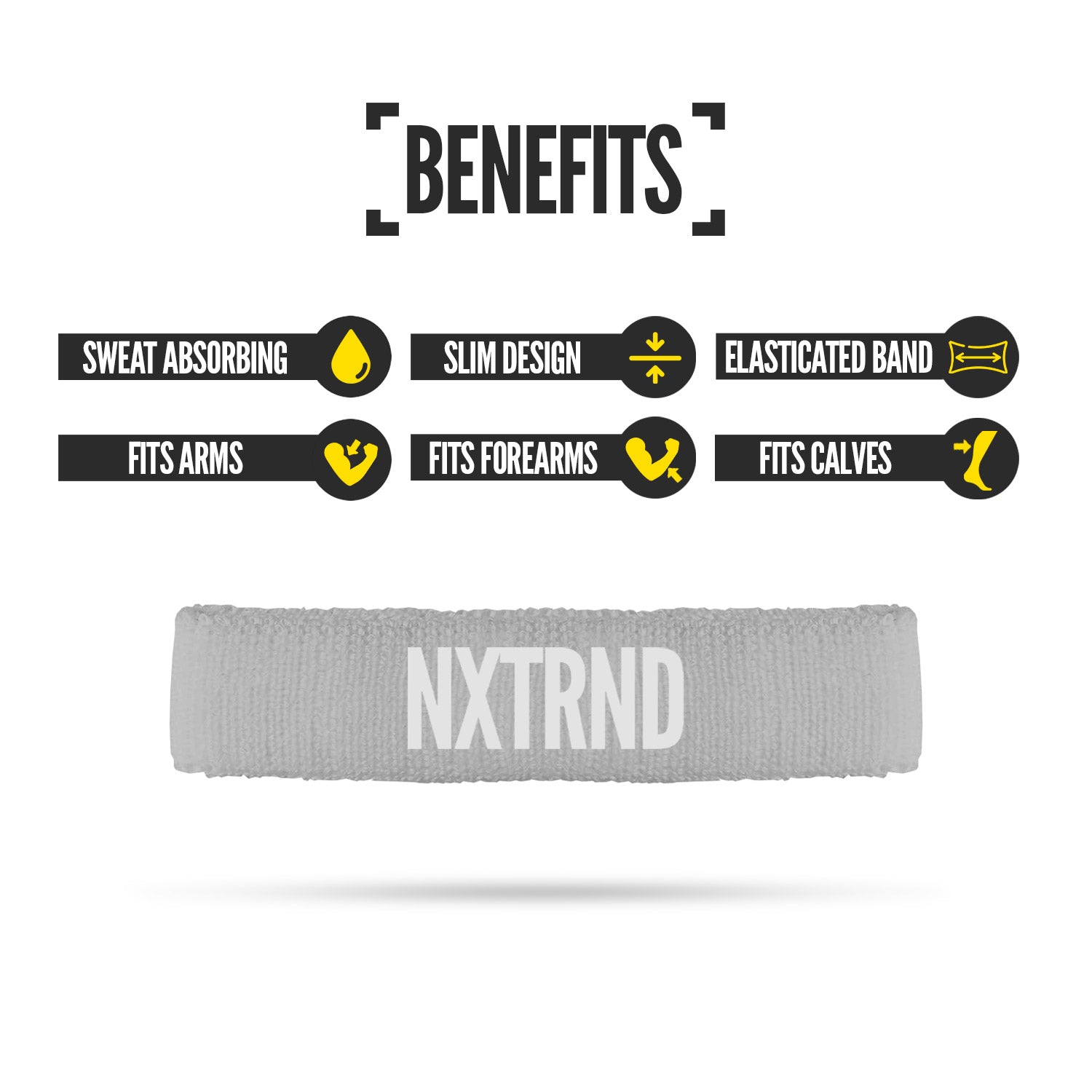 Arm Bands Grey (1 Pair)