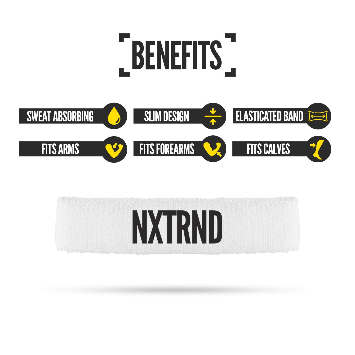Arm Bands White (1 Pair)
