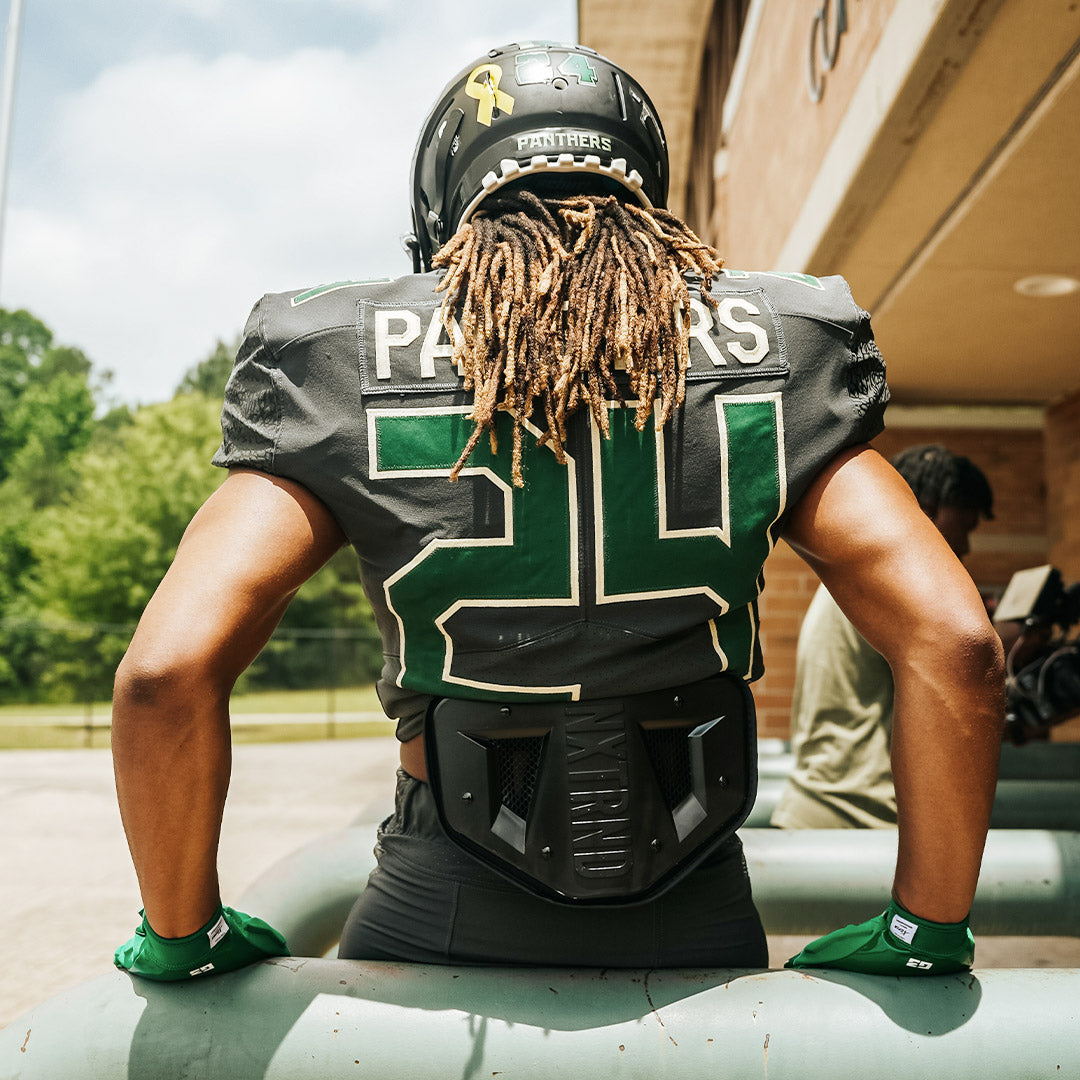 B-PLATE® Football Back Plate Black