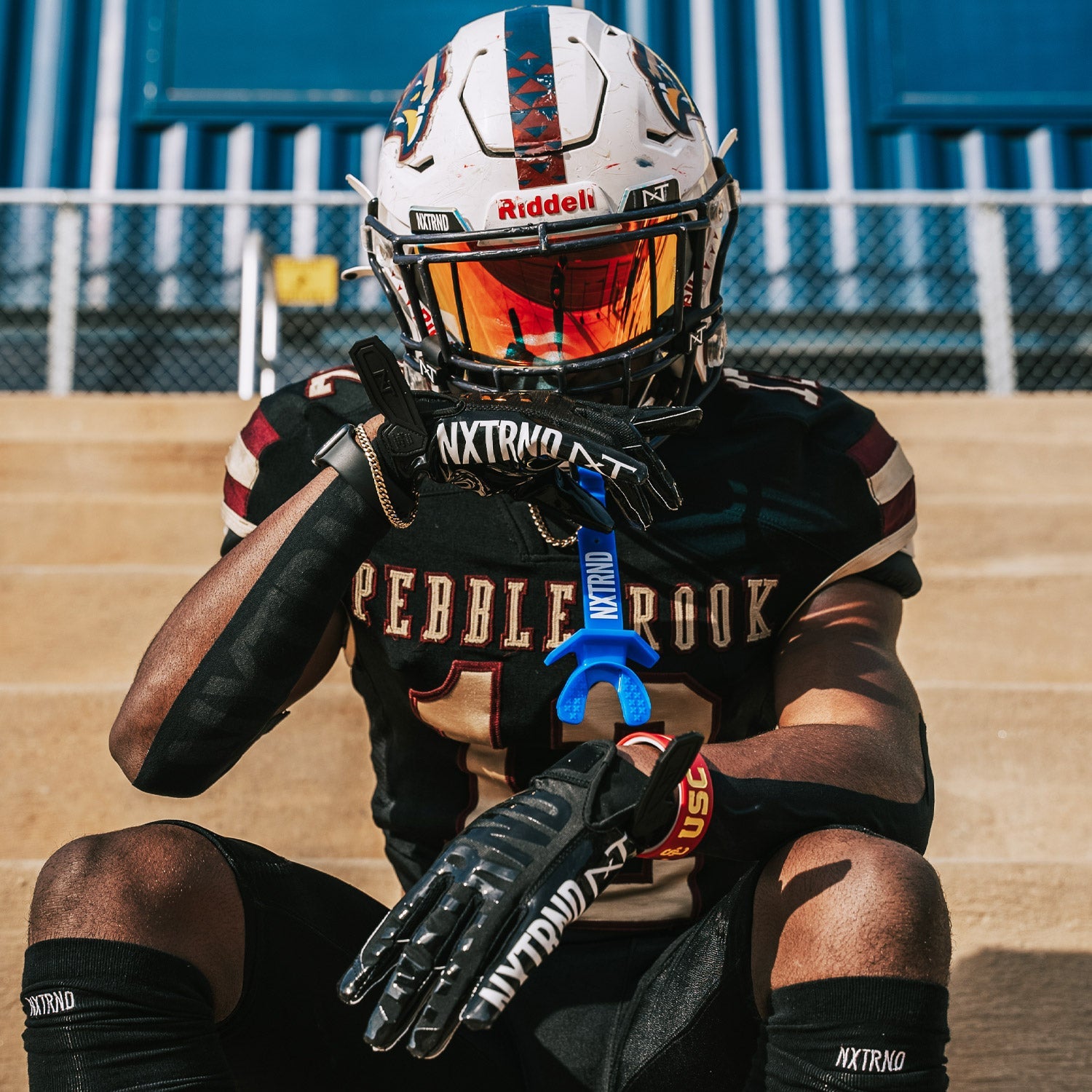 G1® Youth Football Gloves Black