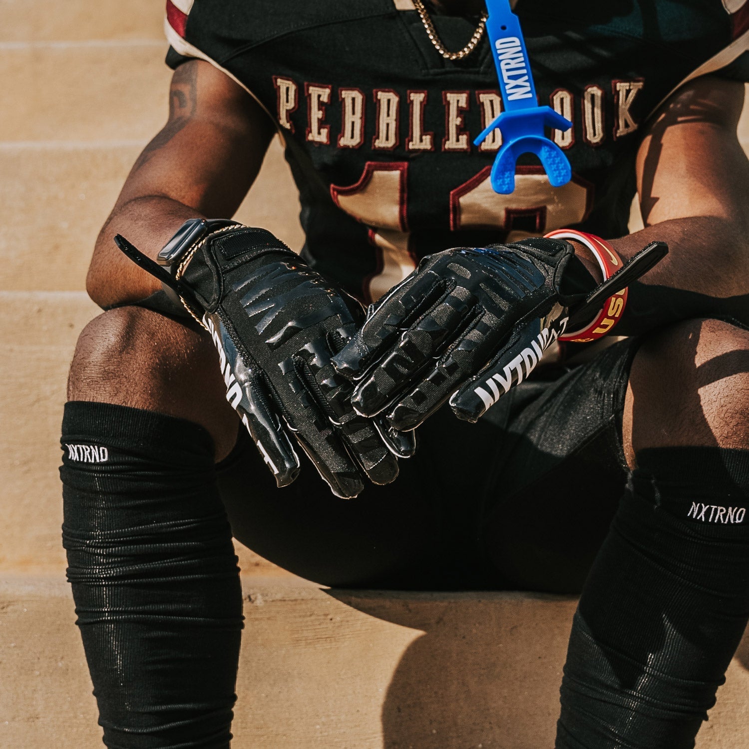 G1® Youth Football Gloves Black