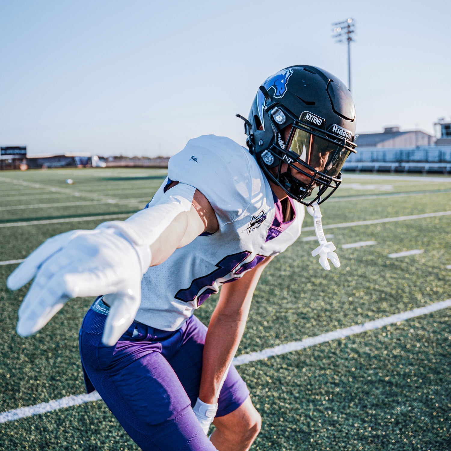 VZR1® Football Visor Clear Mirror