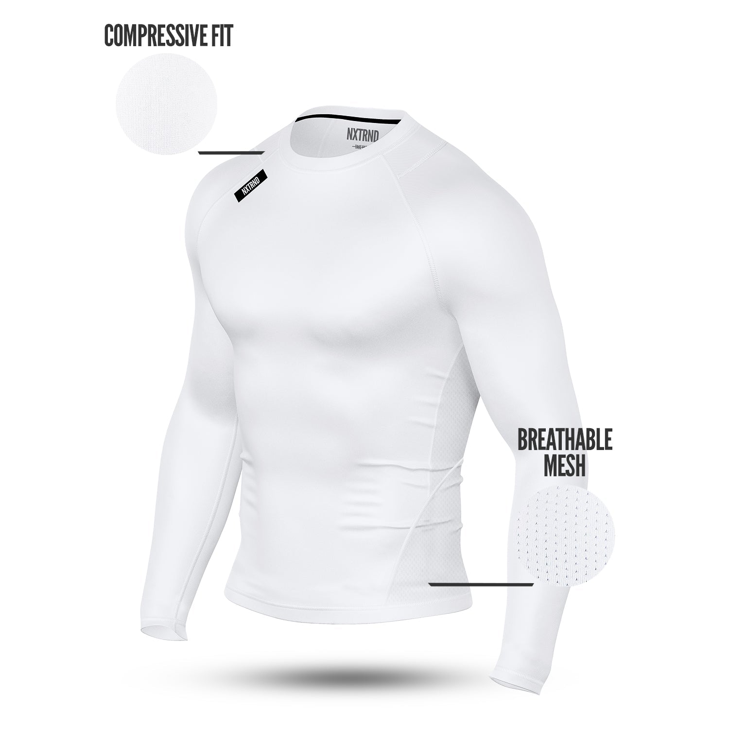 Core Compression Long Sleeve White