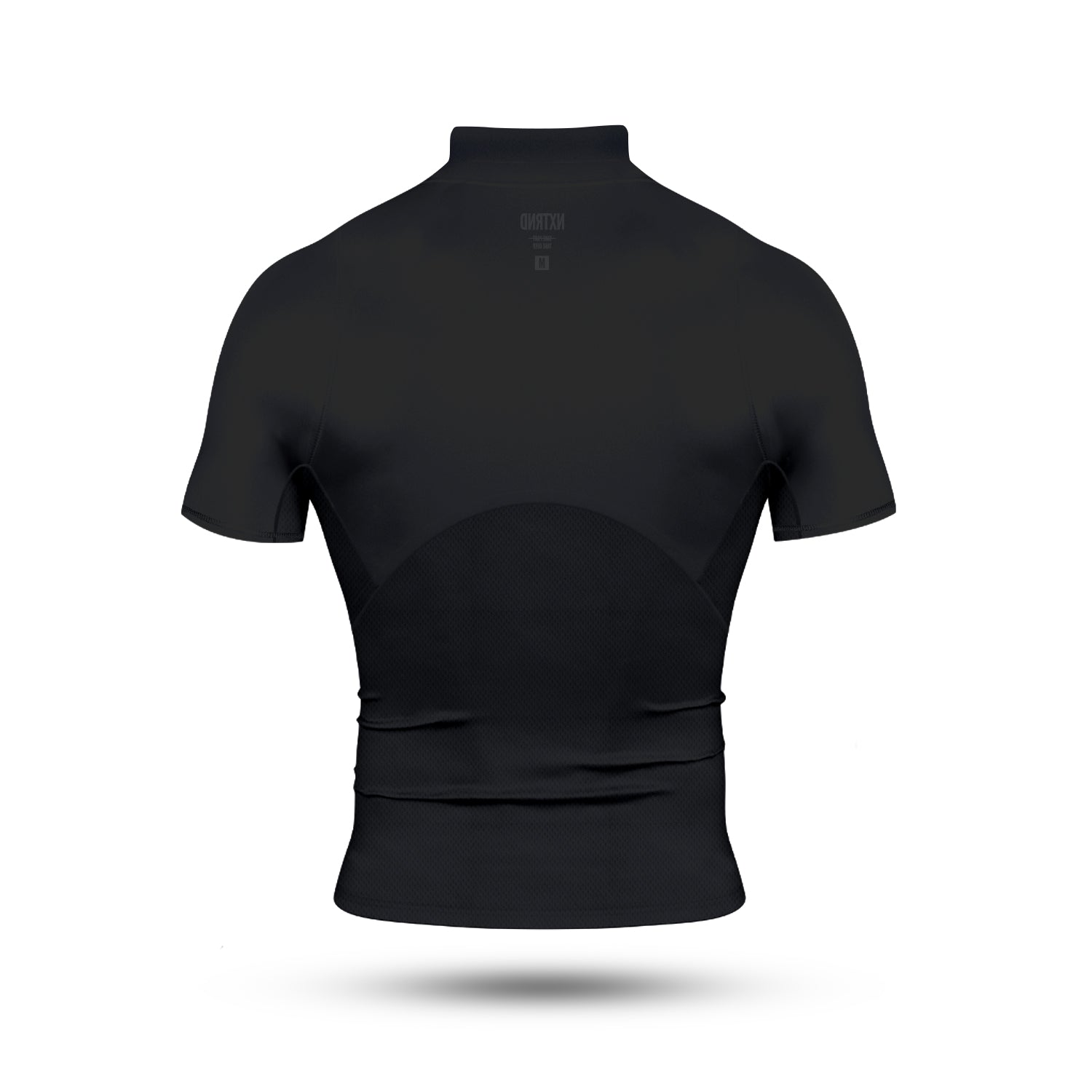 Core Turtleneck Compression Short Sleeve Black