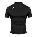 Core Turtleneck Compression Short Sleeve Black