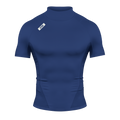 Core Turtleneck Compression Short Sleeve Navy Blue