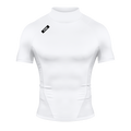 Core Turtleneck Compression Short Sleeve White