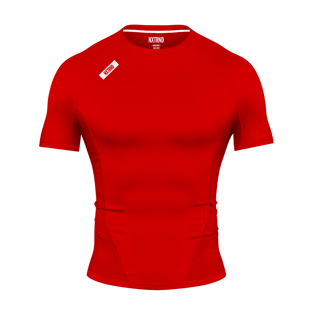 Core Compression Short Sleeve Red