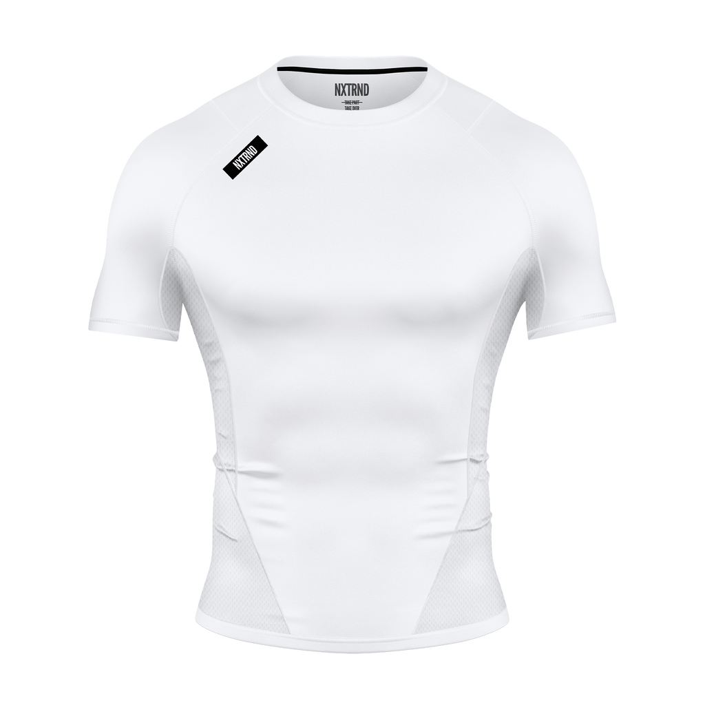 Core Compression Short Sleeve White