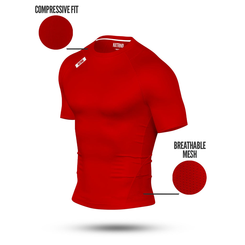 Core Compression Short Sleeve Red