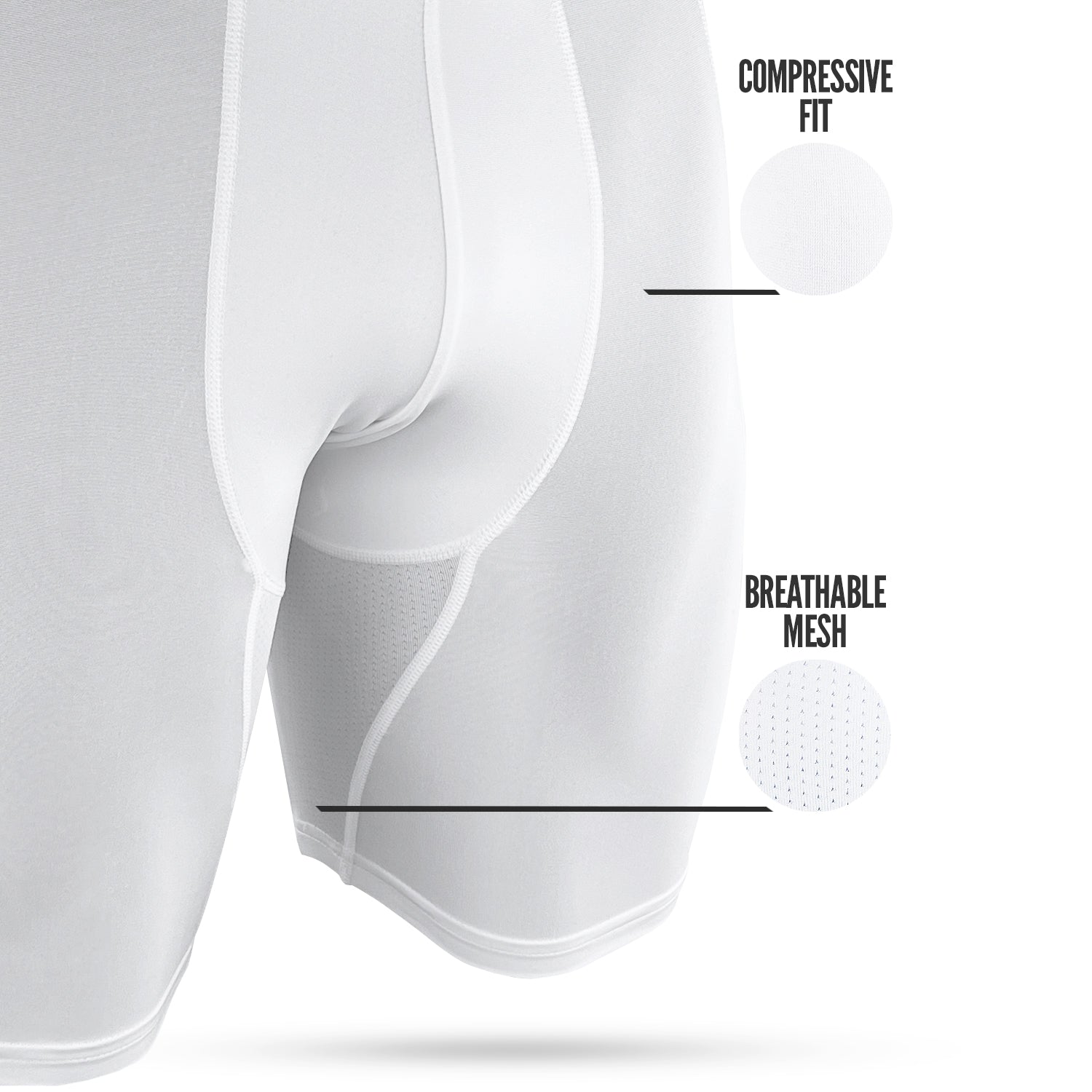 Core Compression Shorts White