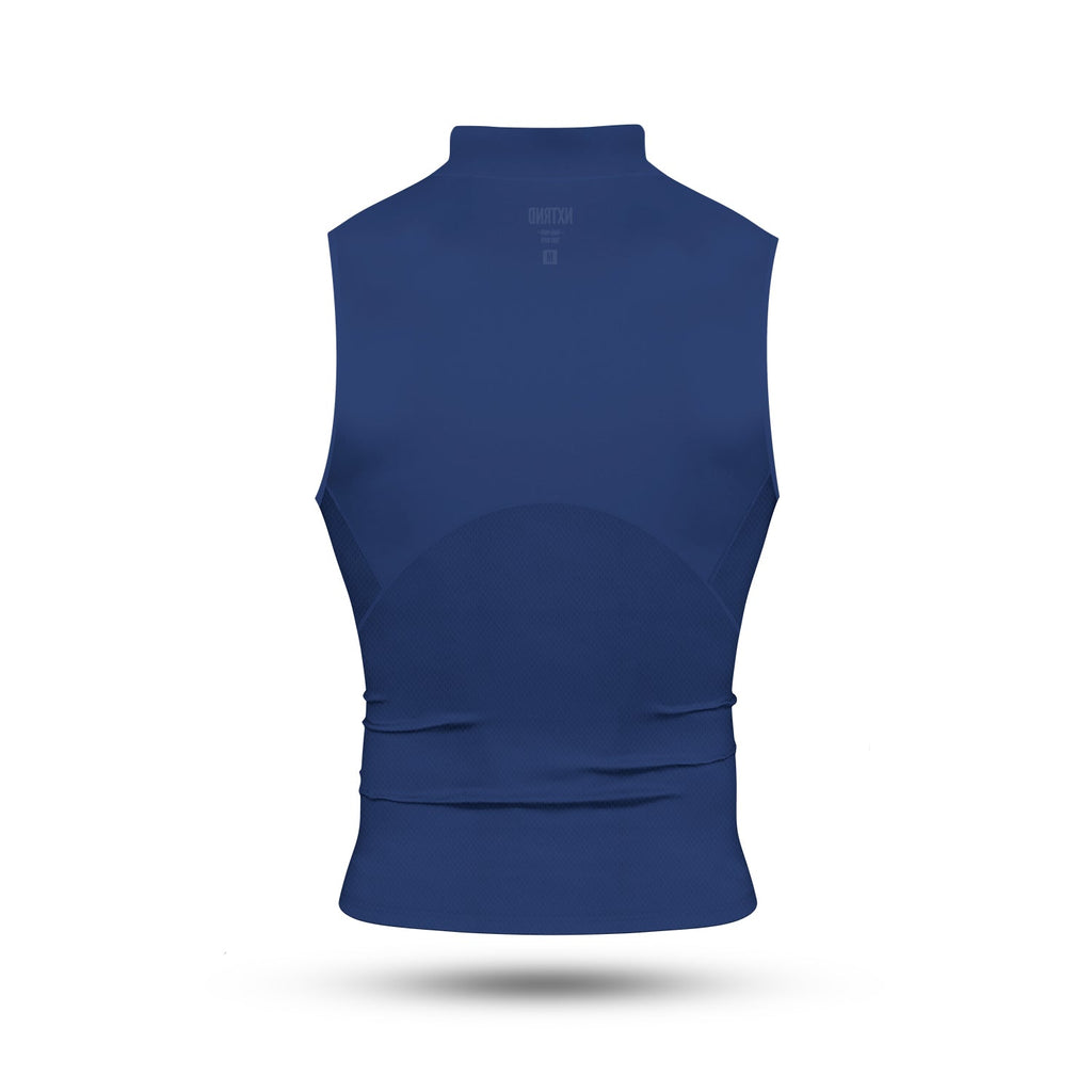Core Turtleneck Compression Sleeveless Navy Blue