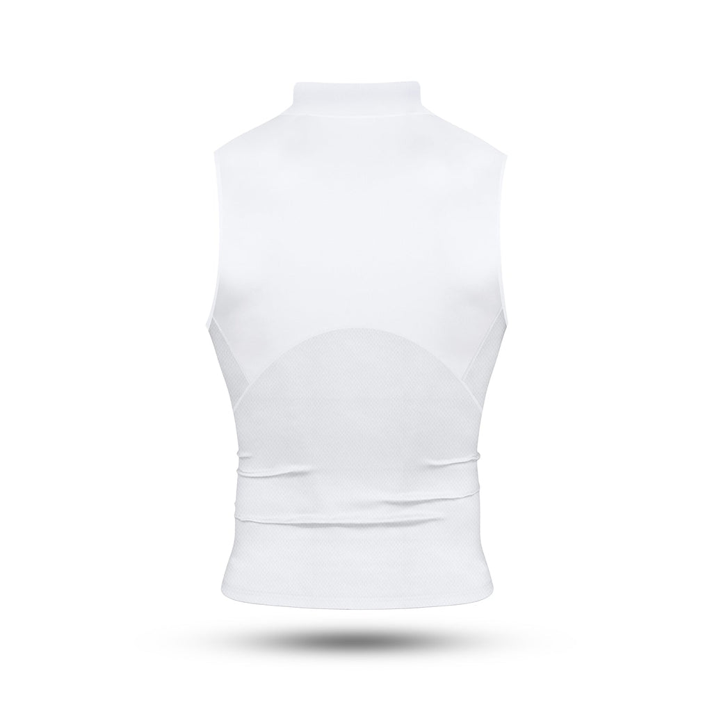 Core Turtleneck Compression Sleeveless White