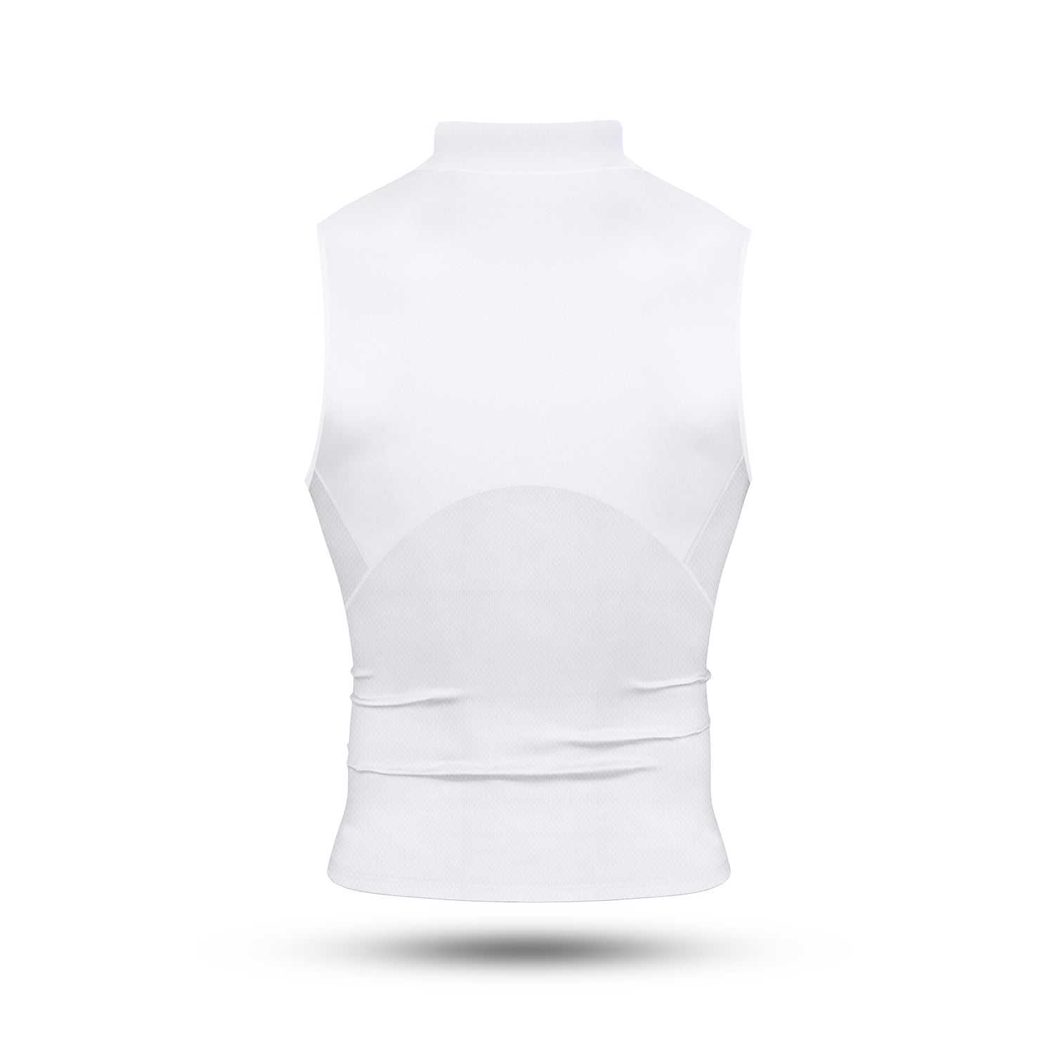 Core Turtleneck Compression Sleeveless White
