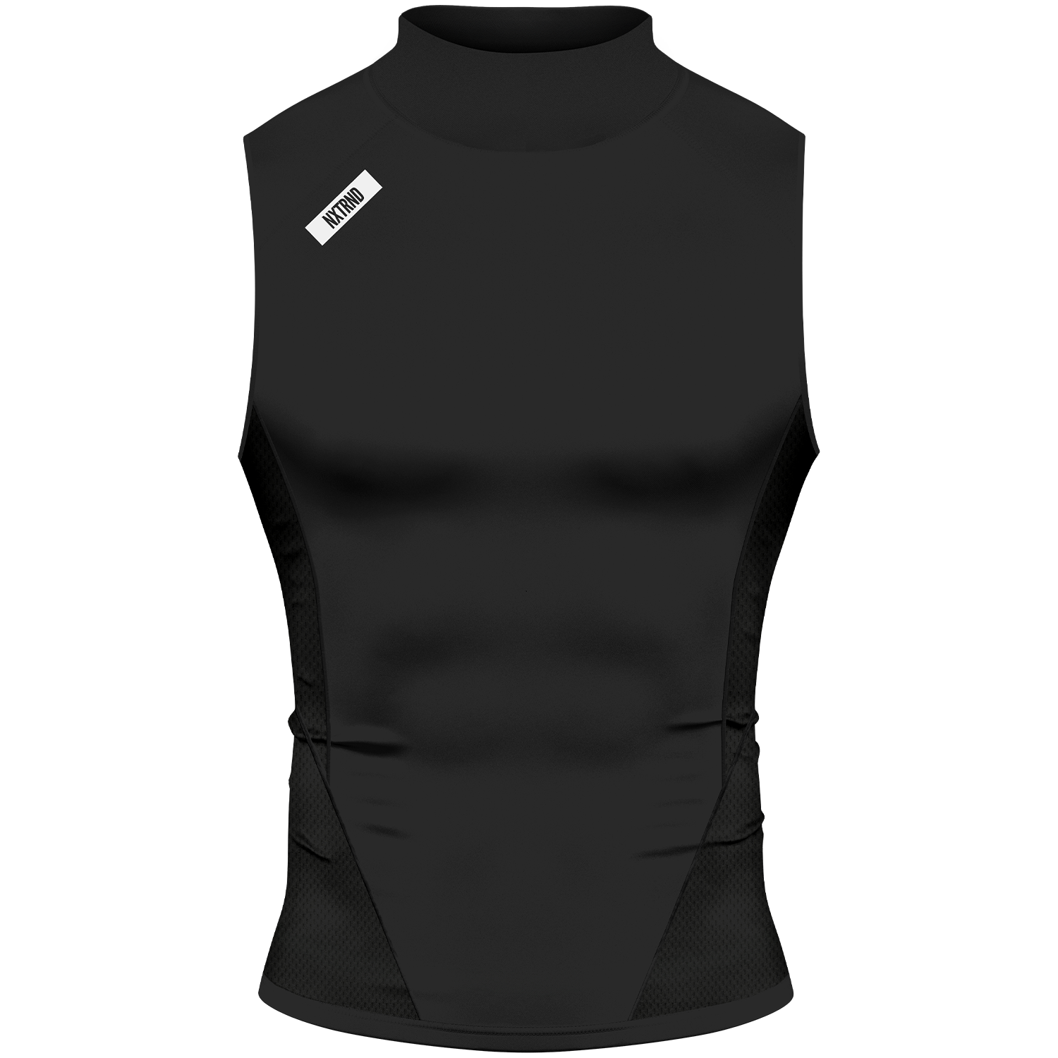 Core Turtleneck Compression Sleeveless Black