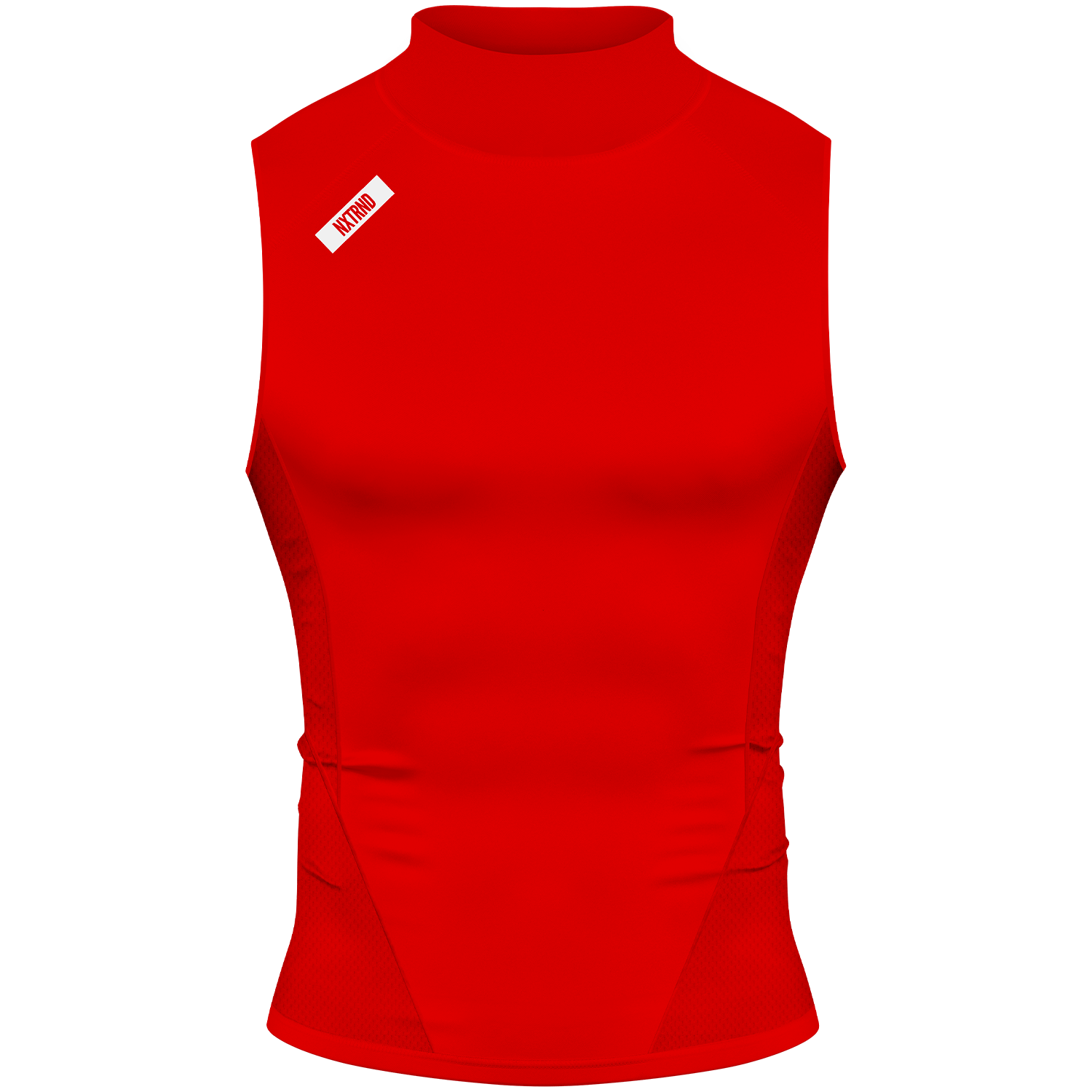 Core Turtleneck Compression Sleeveless Red
