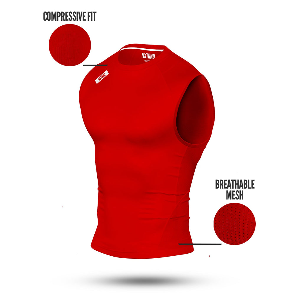 Core Compression Sleeveless Red