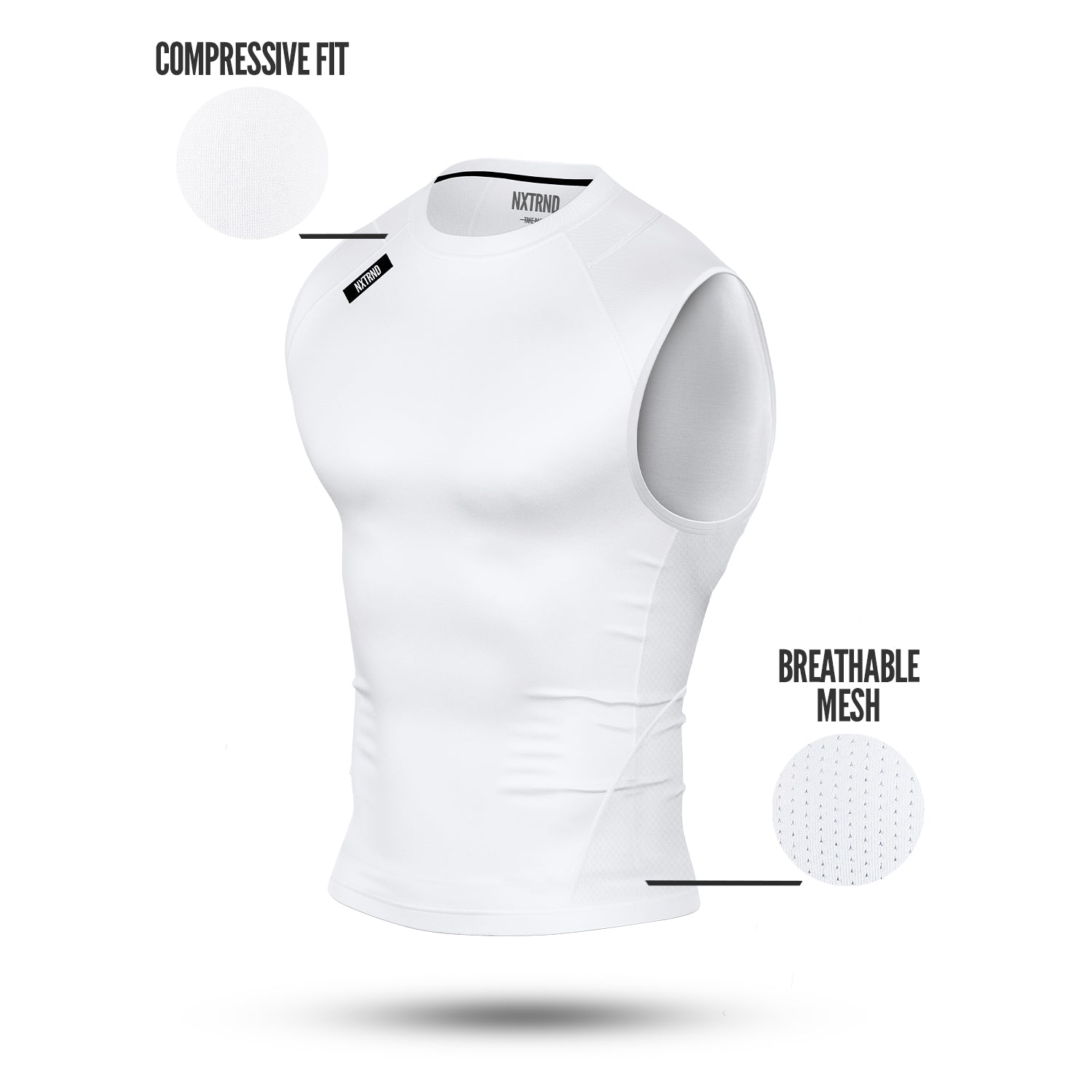 Core Compression Sleeveless White
