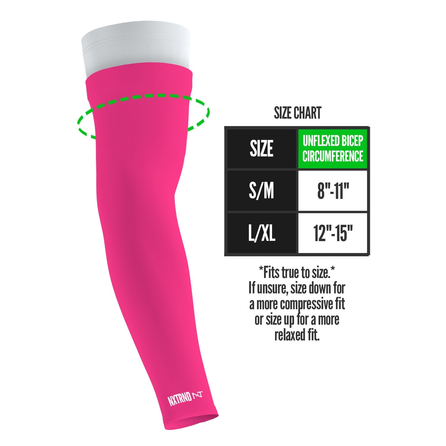 Double Arm Sleeves Pink (1 Pair)