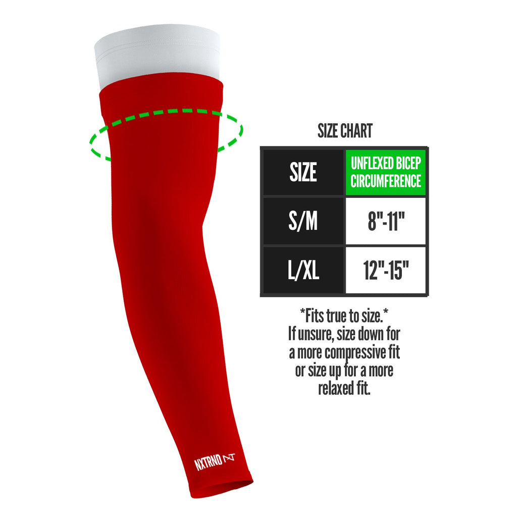 Double Arm Sleeves Red (1 Pair)