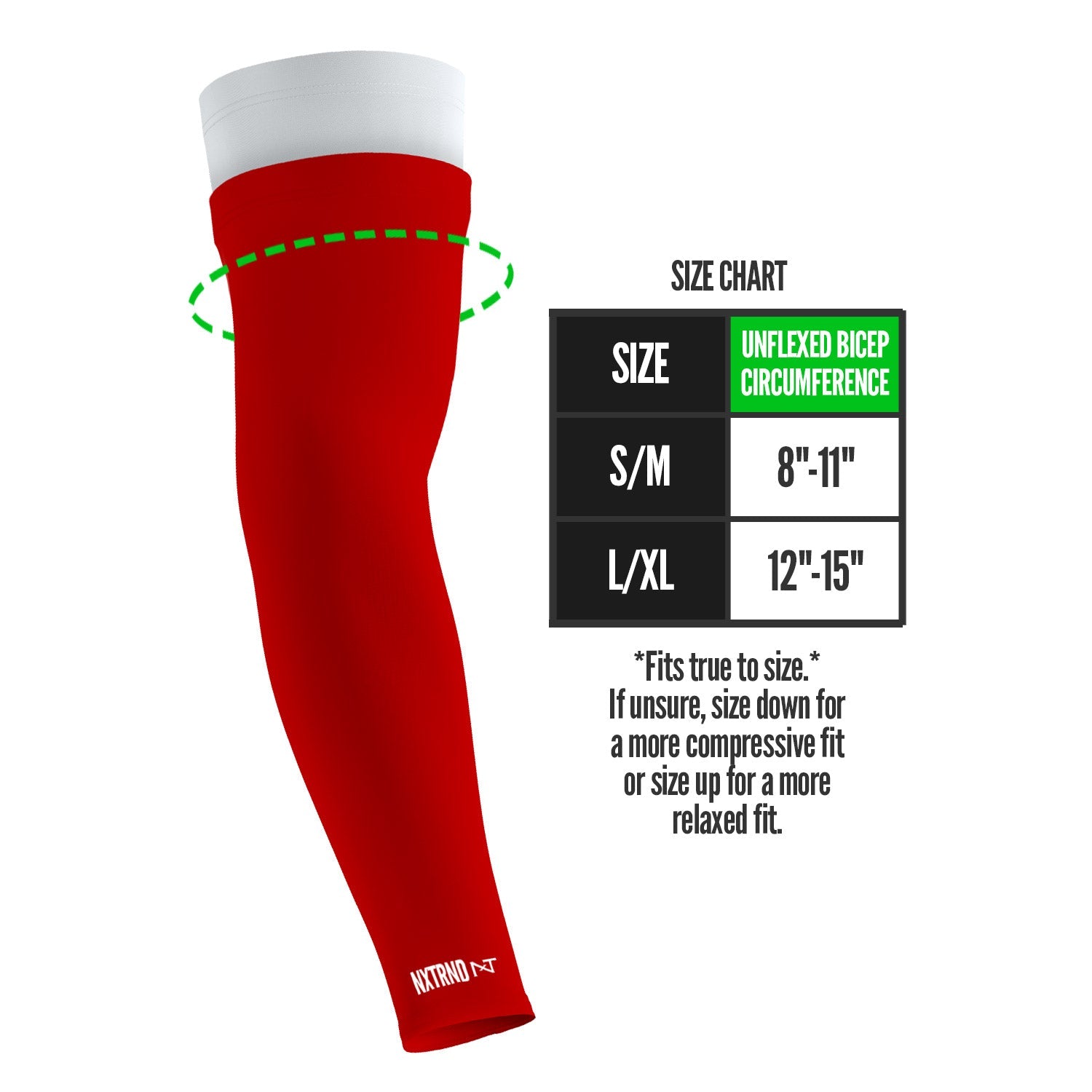Double Arm Sleeves Red (1 Pair)