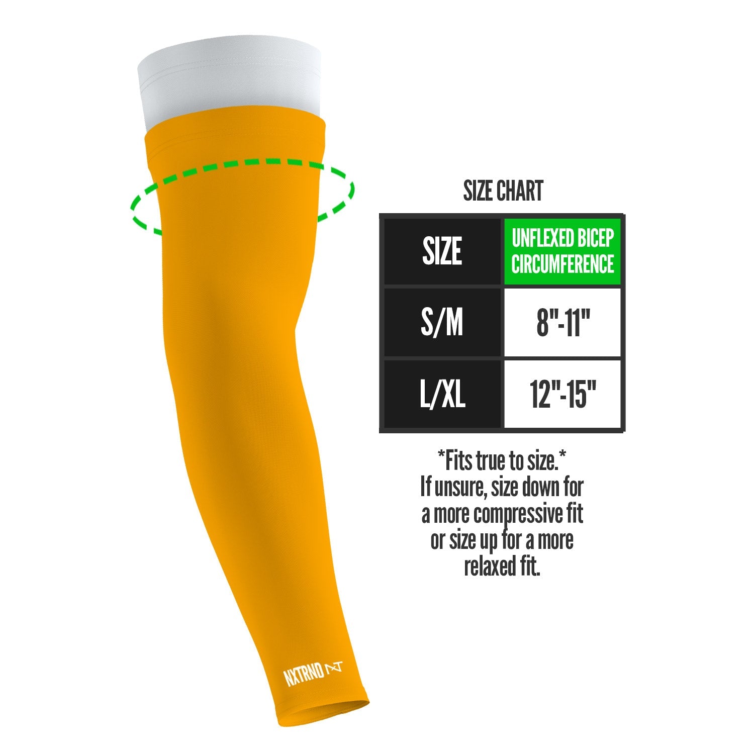 Double Arm Sleeves Yellow (1 Pair)
