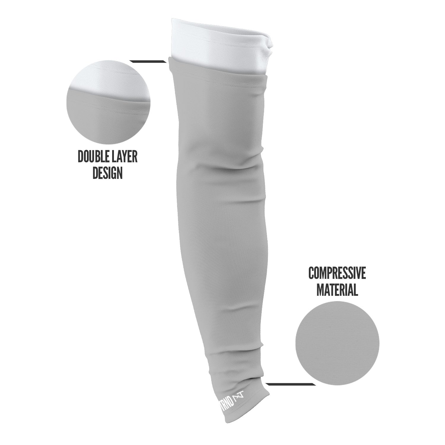 Double Arm Sleeves Grey (1 Pair)