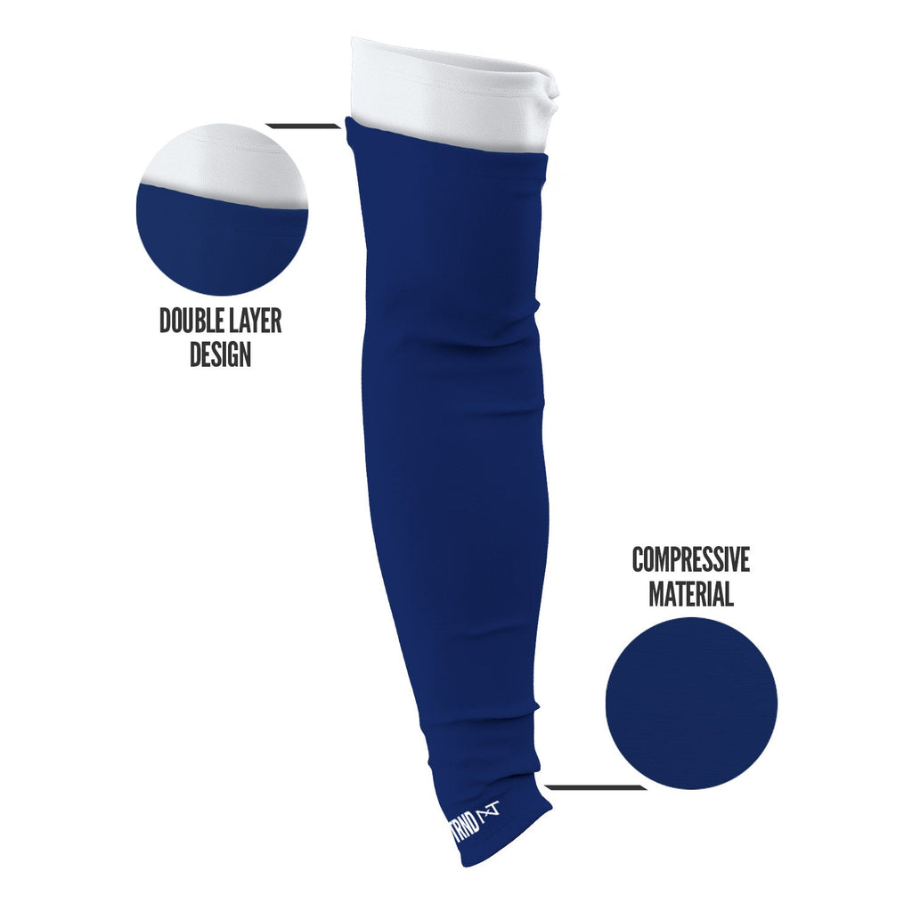Double Arm Sleeves Navy Blue (1 Pair)