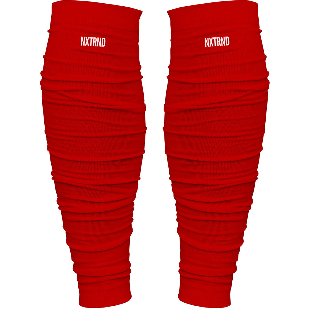 Scrunch Football Leg Sleeves Red