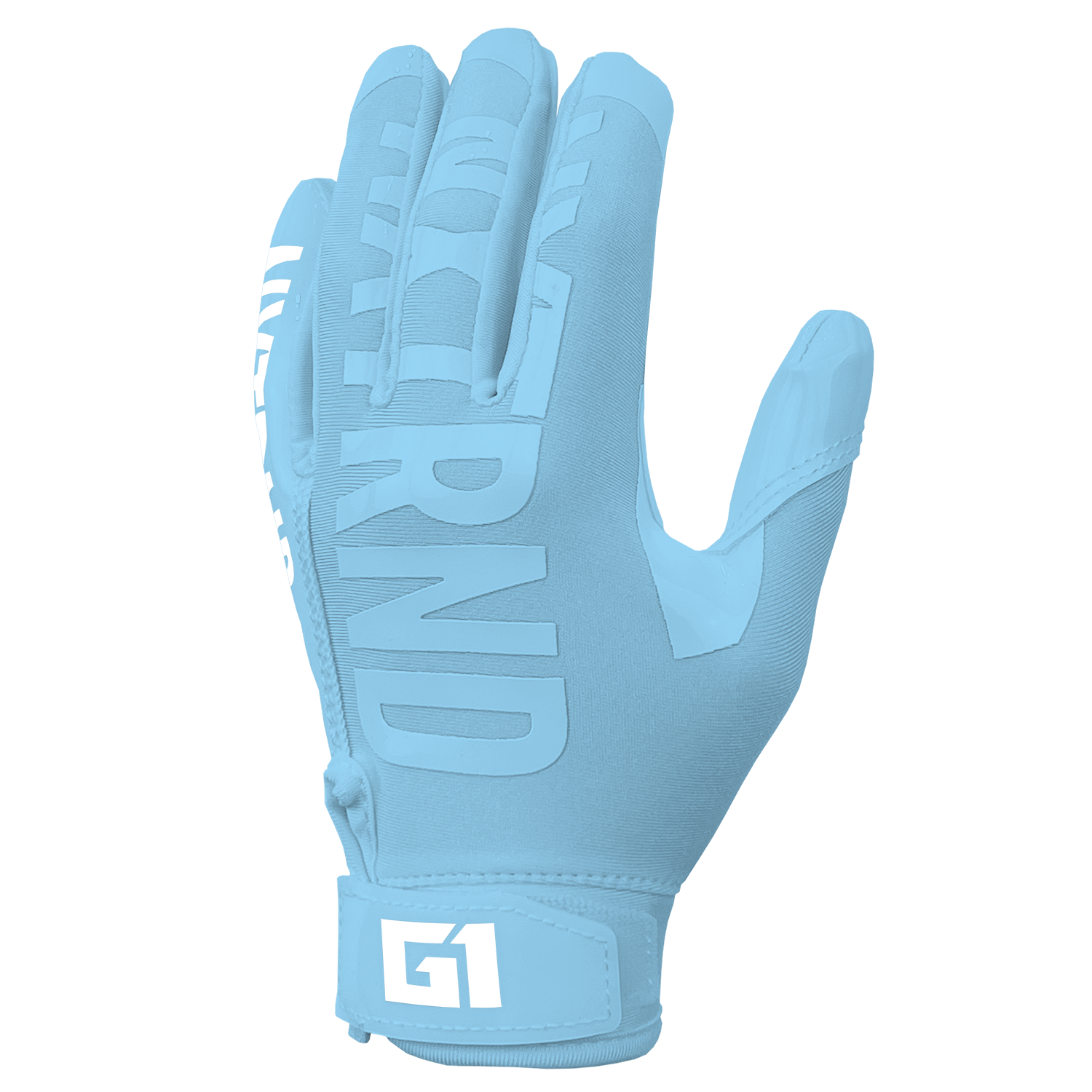 G1® Youth Football Gloves Columbia Blue