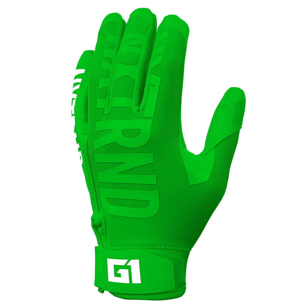 G1® Youth Football Gloves Green