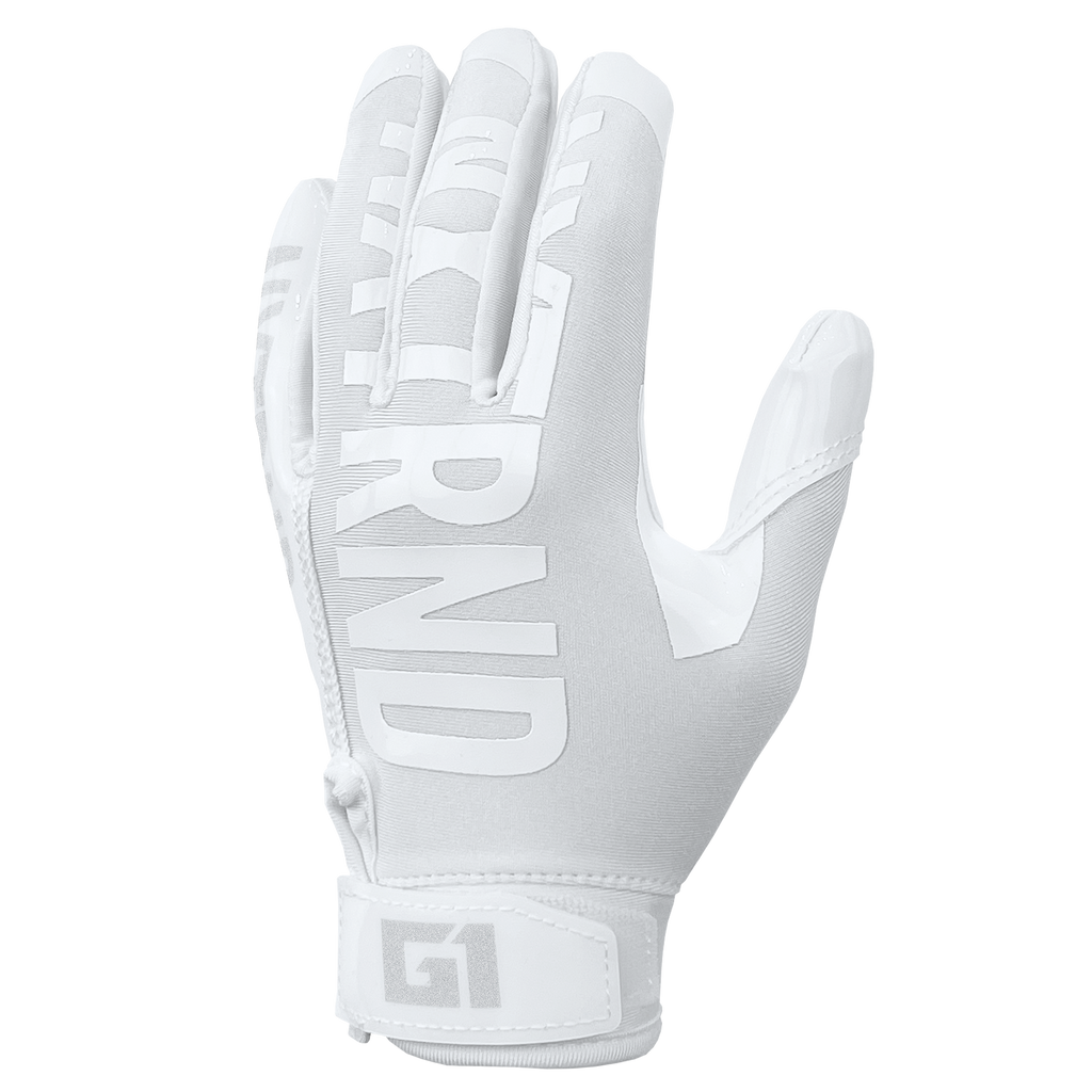 G1® Youth Football Gloves White