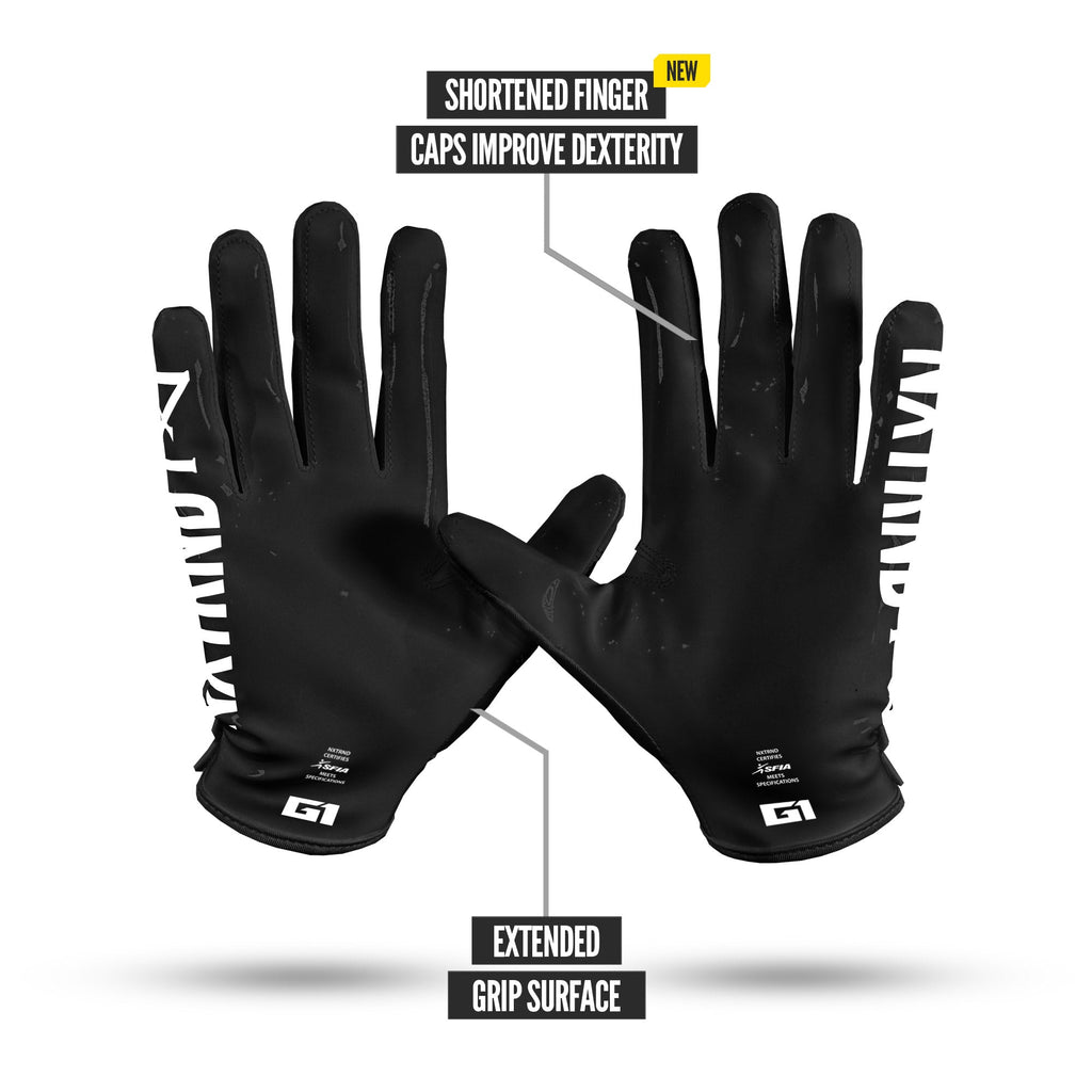 G1® Pro Football Gloves Black