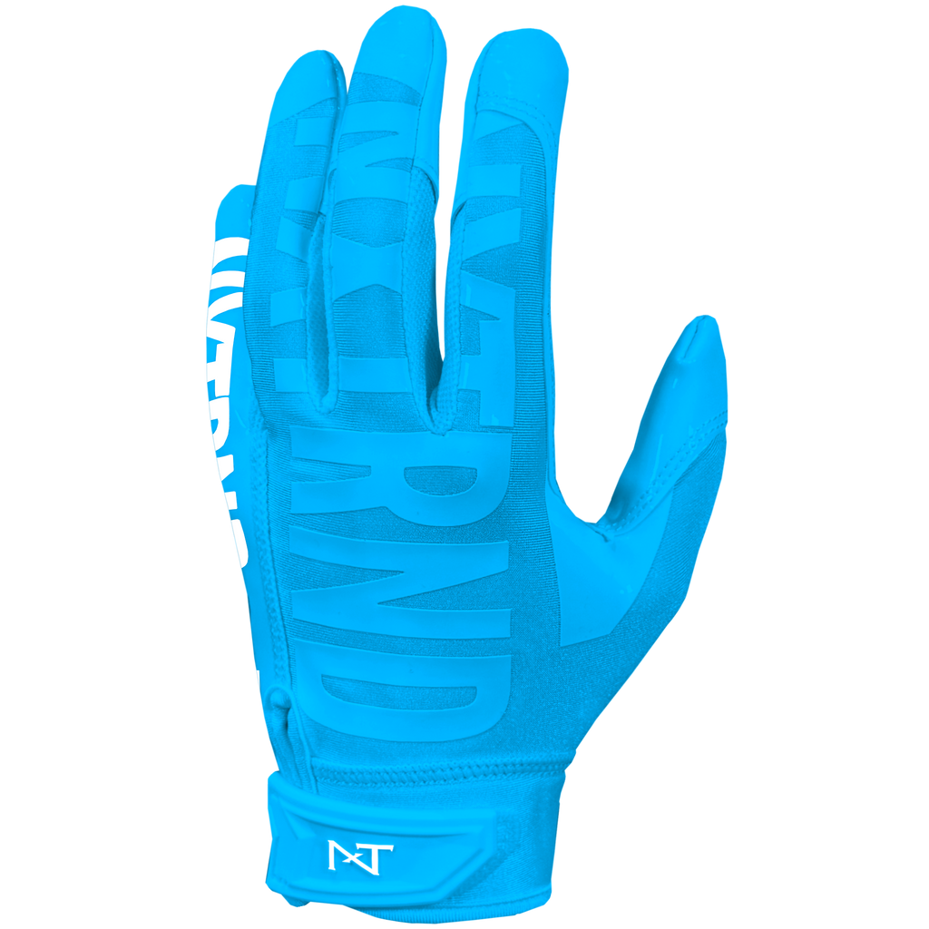 G1® Pro Football Gloves Neon Blue