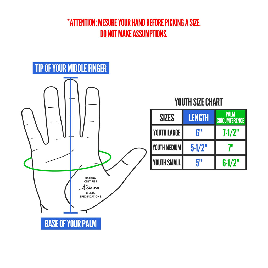 G1® Youth Football Gloves Orange
