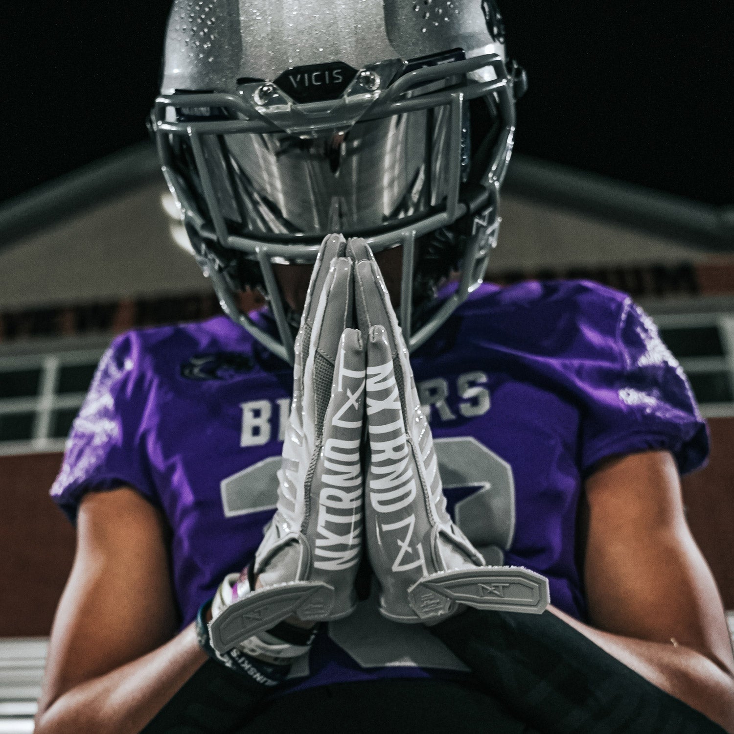 G1® Youth Football Gloves Grey