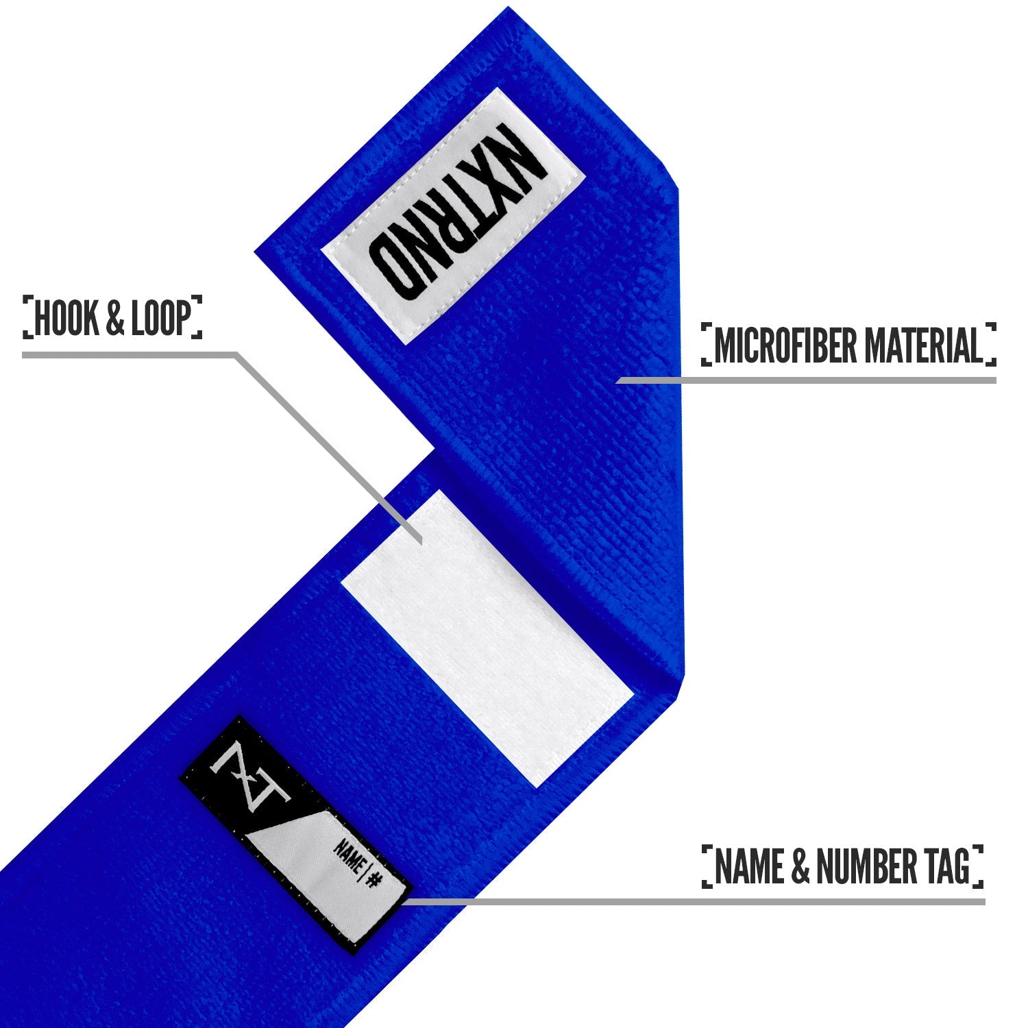 Streamer Football Towel Blue