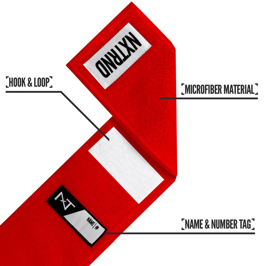 Streamer Football Towel Red
