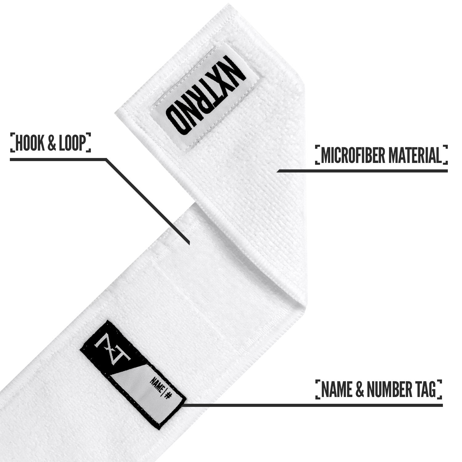 Streamer Football Towel White
