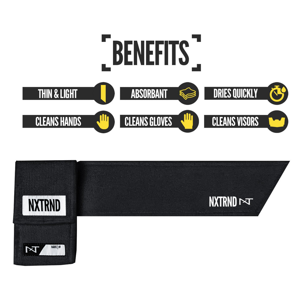 Streamer Football Towel Black