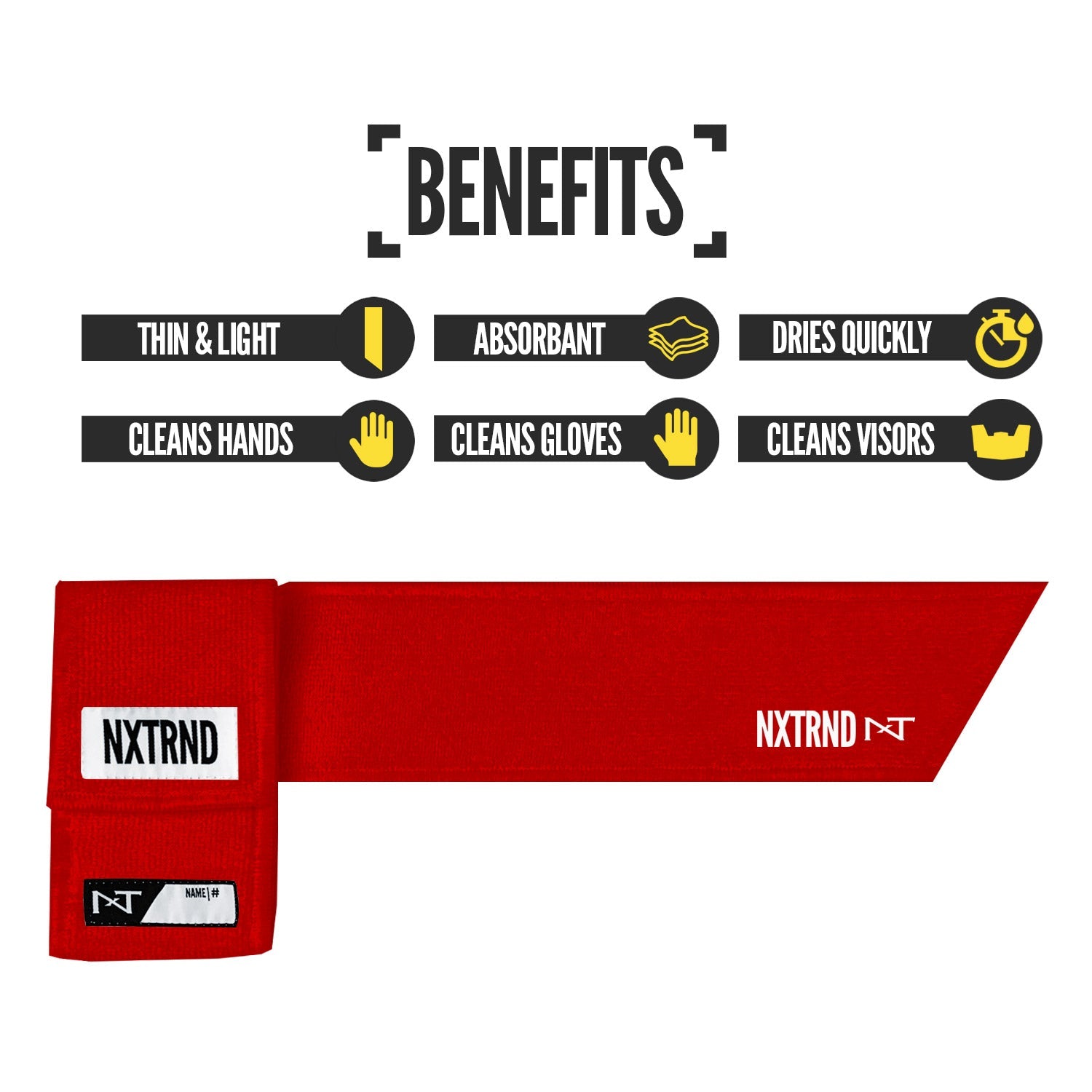 Streamer Football Towel Red