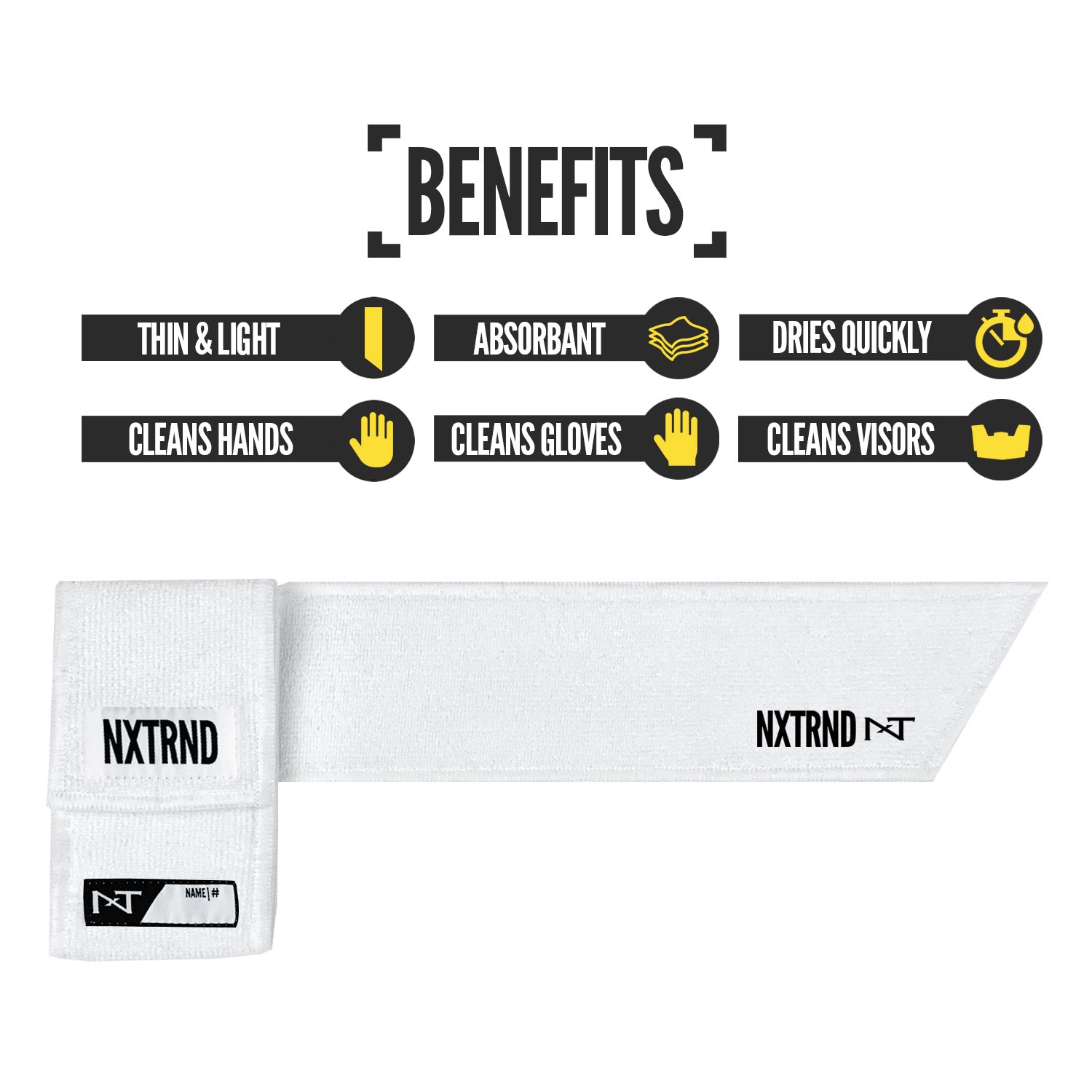 Streamer Football Towel White