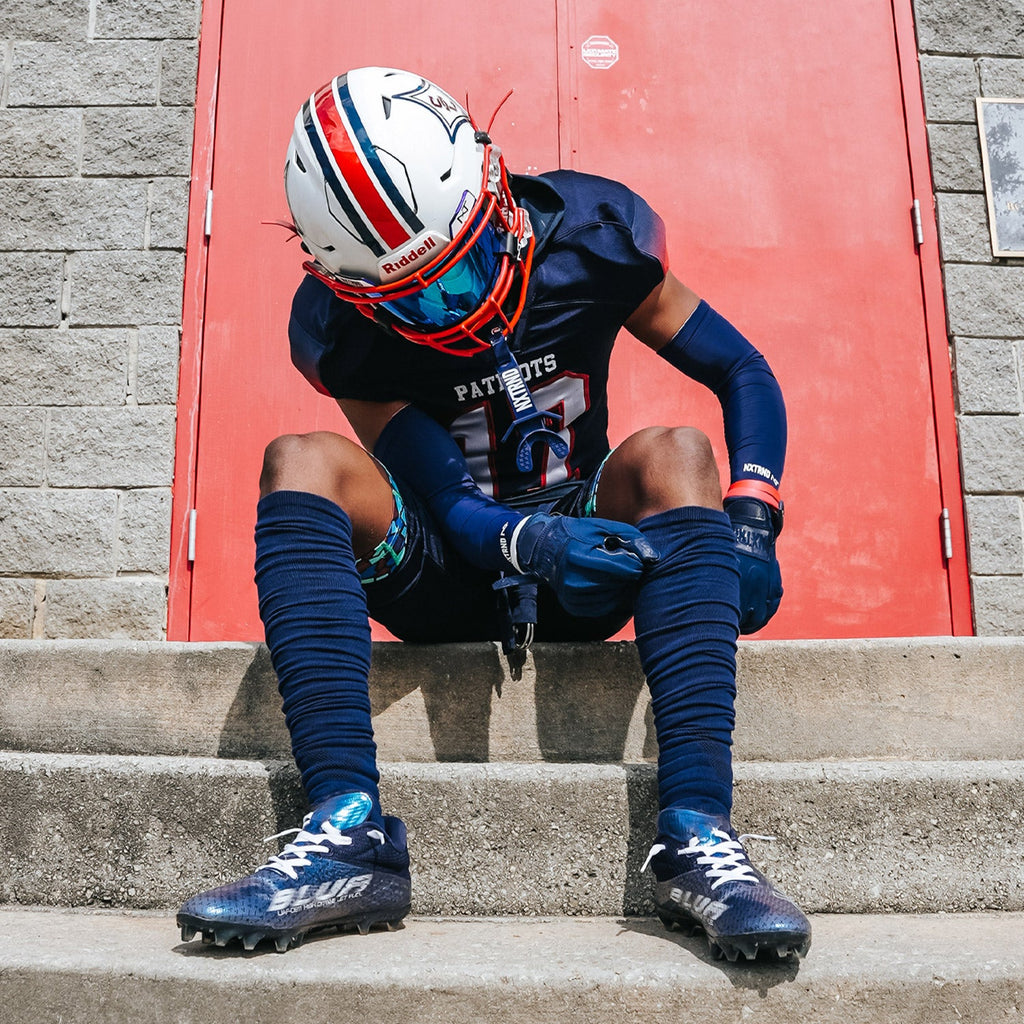 XTD® Scrunch Football Socks Navy Blue