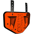 B-PLATE® Football Back Plate Chrome Orange